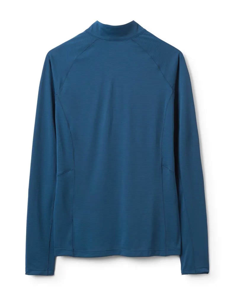 Rab Women's Sonic LS Zip - Tempest Blue-1