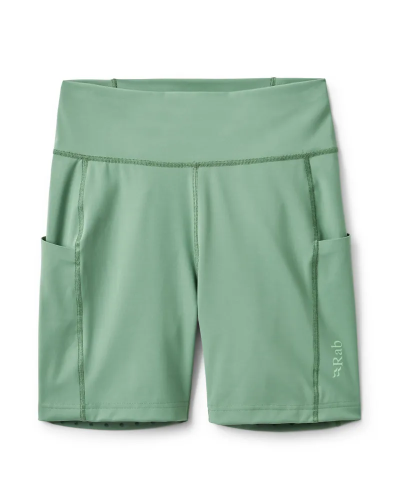 Rab Women's Talus Tight Running Shorts  - Dark Fig Green