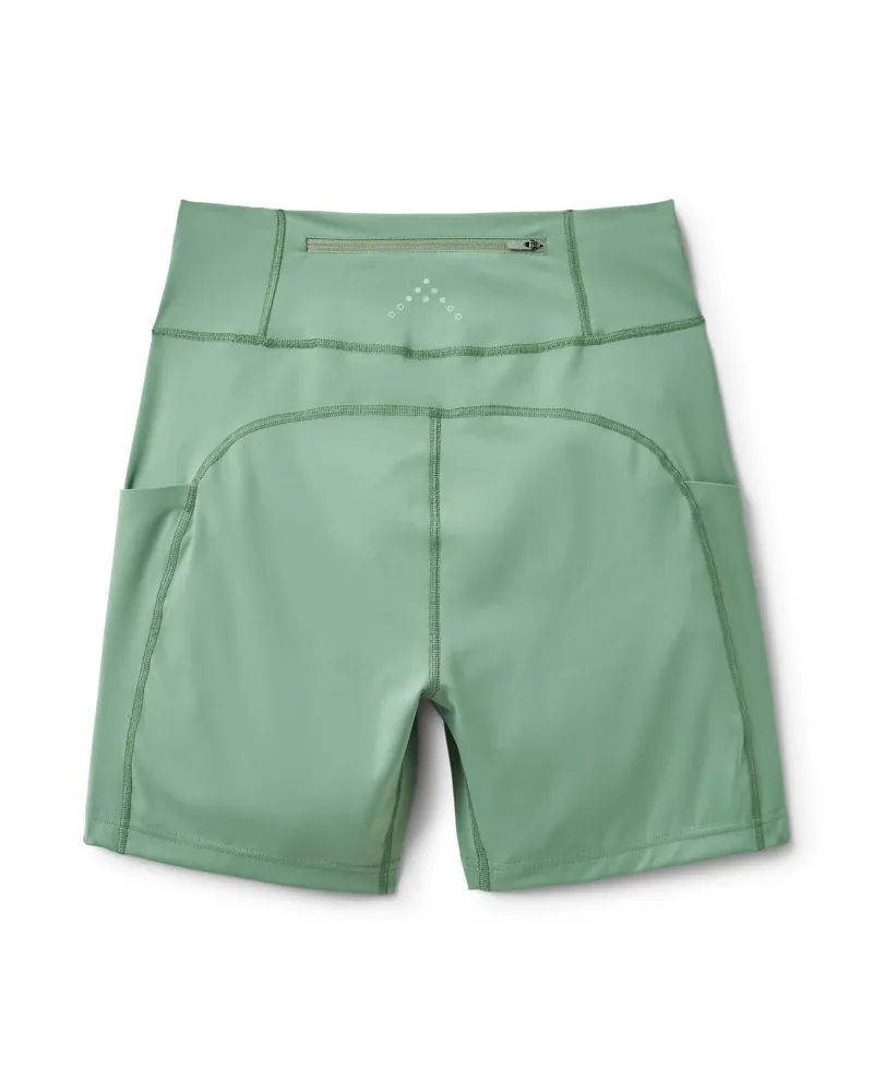 Rab Women's Talus Tight Running Shorts  - Dark Fig Green-1