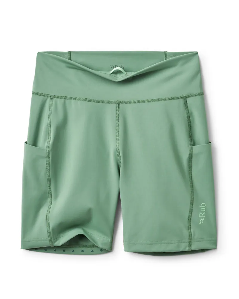 Rab Women's Talus Tight Running Shorts  - Dark Fig Green-2