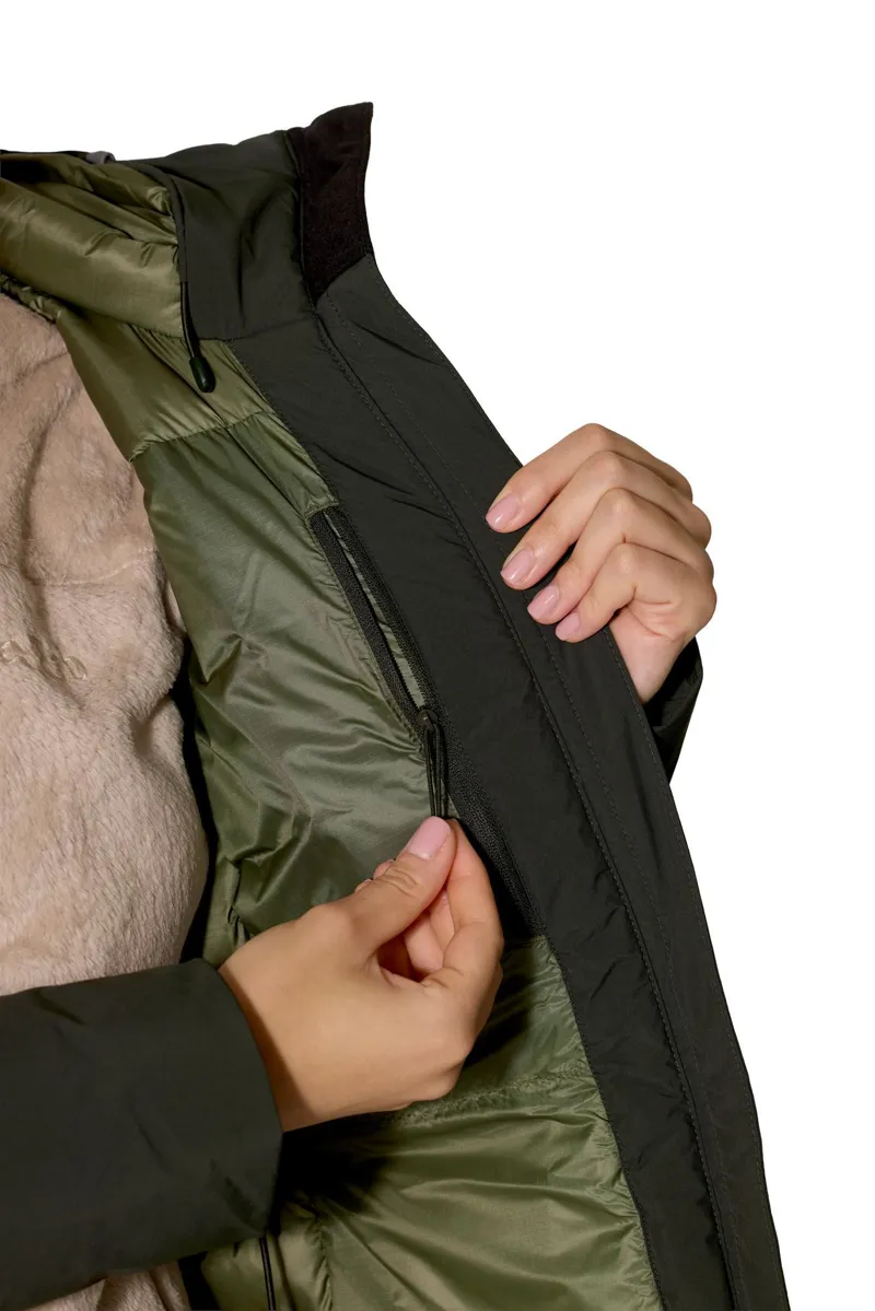 Rab Women's Valiance Waterproof Down Parka - Dark Army-9