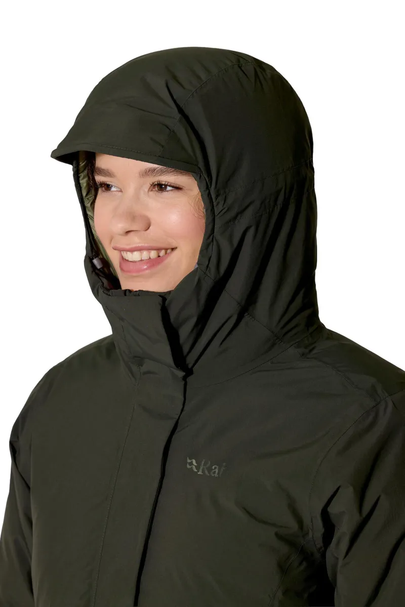 Rab Women's Valiance Waterproof Down Parka - Dark Army-7