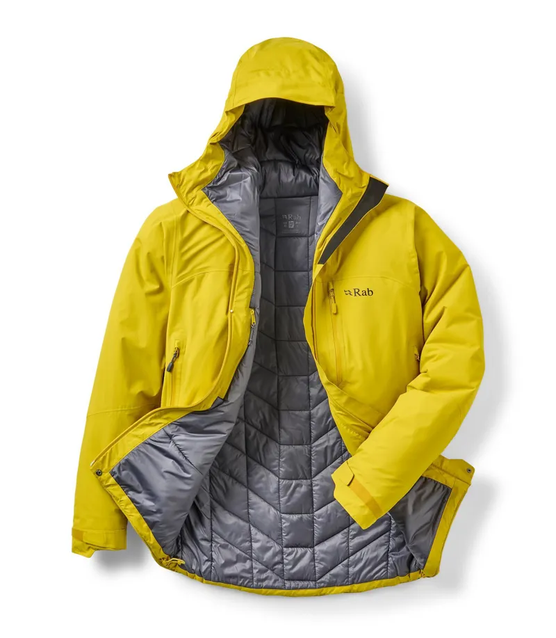 Rab Men's Xenon Shield Waterproof Insulated Jacket - Dark Pollen-2