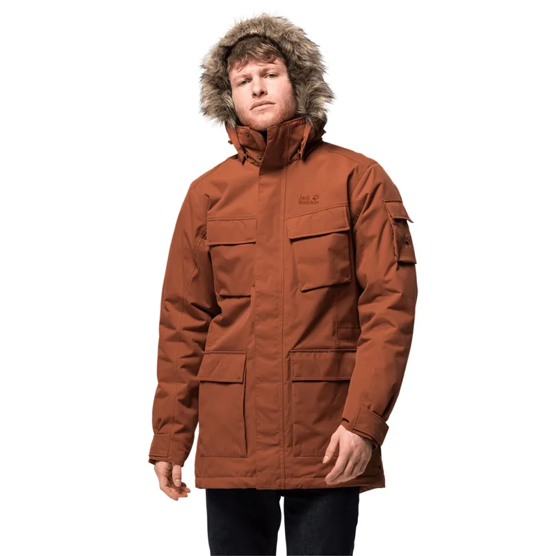 Jack Wolfkin Mens Glacier Canyon Parka - Copper-1