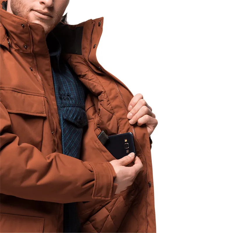 Jack Wolfkin Mens Glacier Canyon Parka - Copper-3