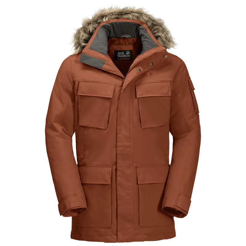 Jack Wolfkin Mens Glacier Canyon Parka - Copper