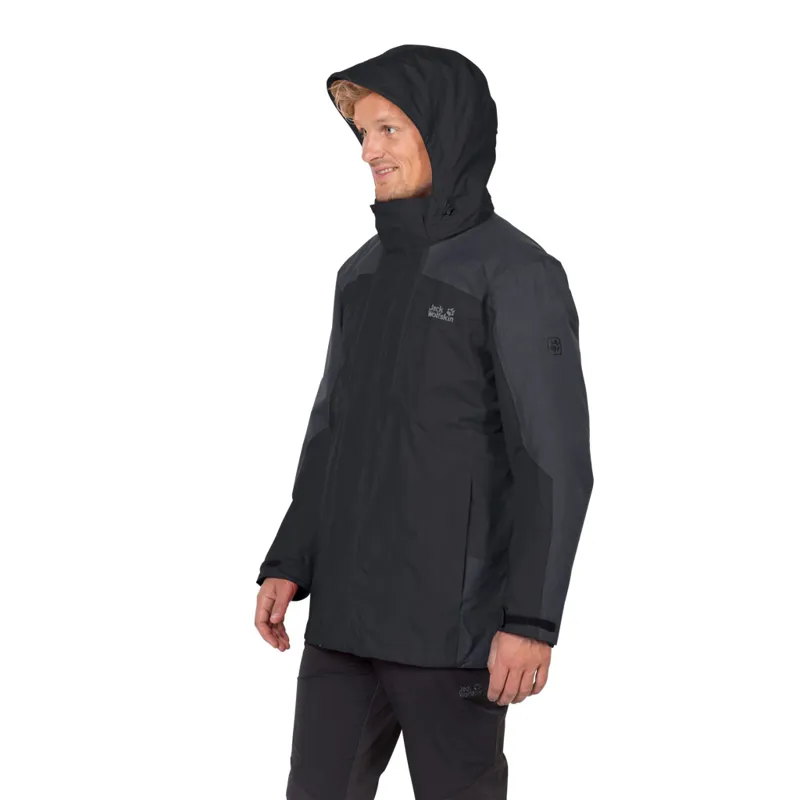 Jack Wolfskin Mens Viking Sky 3-in-1 Jacket - Black-3
