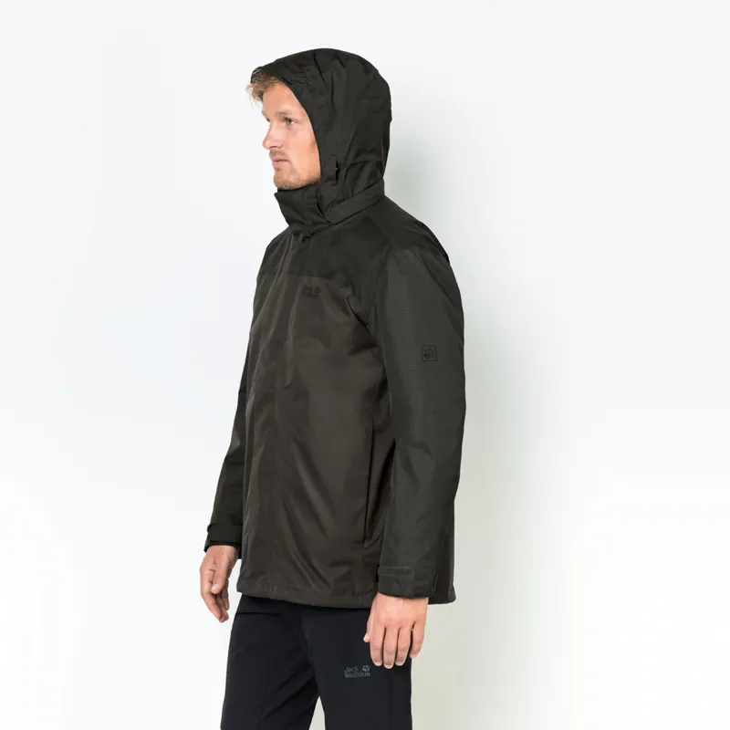 Jack Wolfskin Mens Echo Lake 3 in 1 Jacket - Pinewood-4