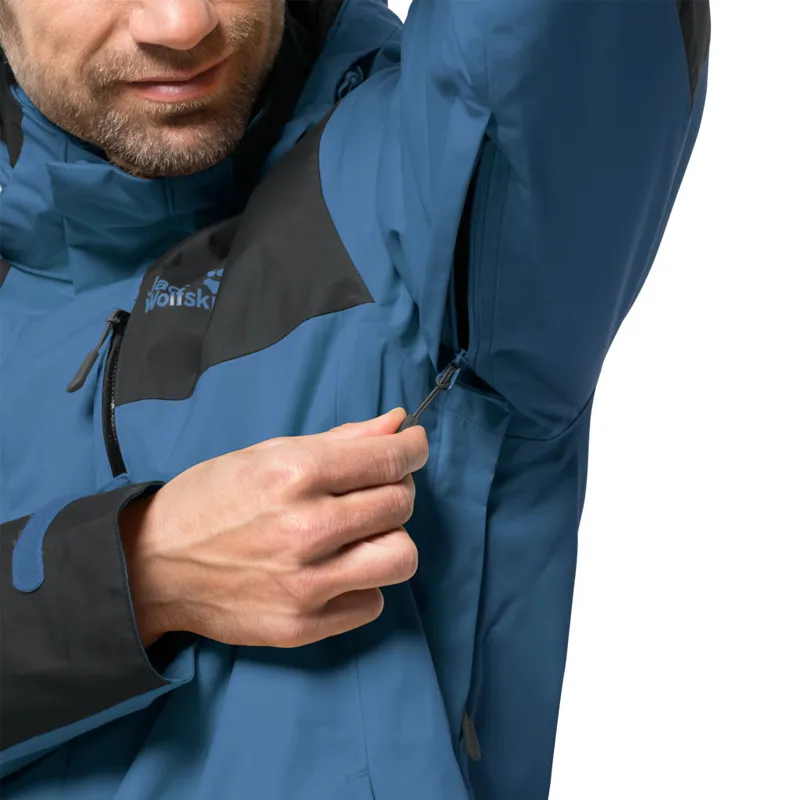 Jack Wolfskin Mens Jasper 3-in-1 Jacket - Indigo Blue-4