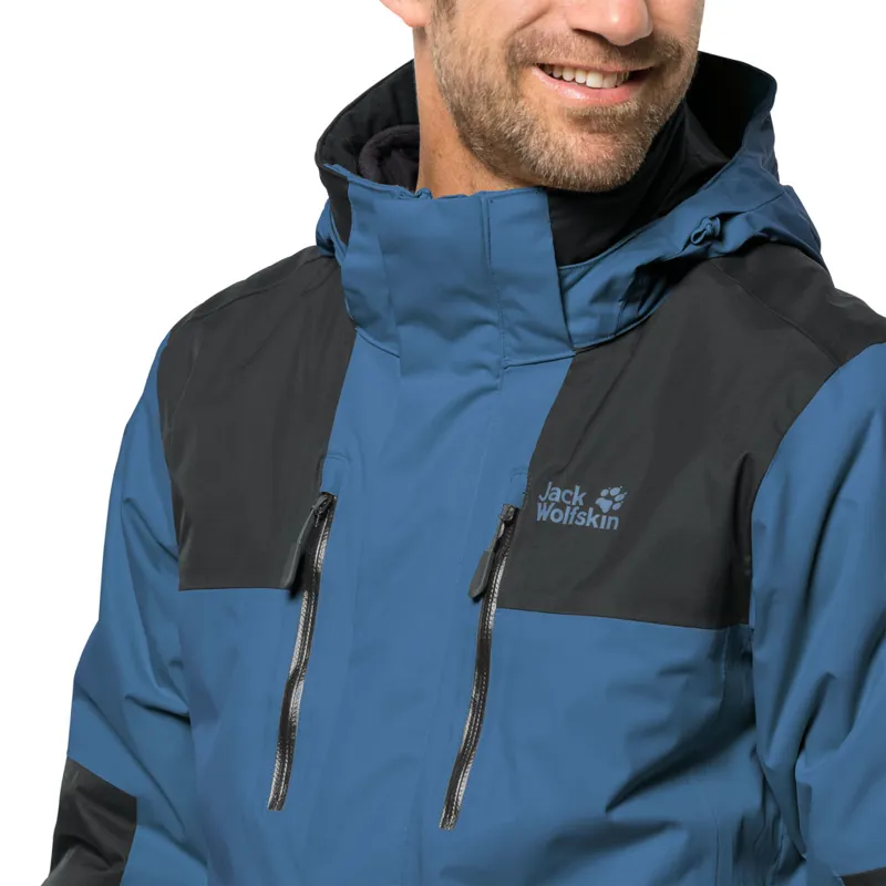 Jack Wolfskin Mens Jasper 3-in-1 Jacket - Indigo Blue-5