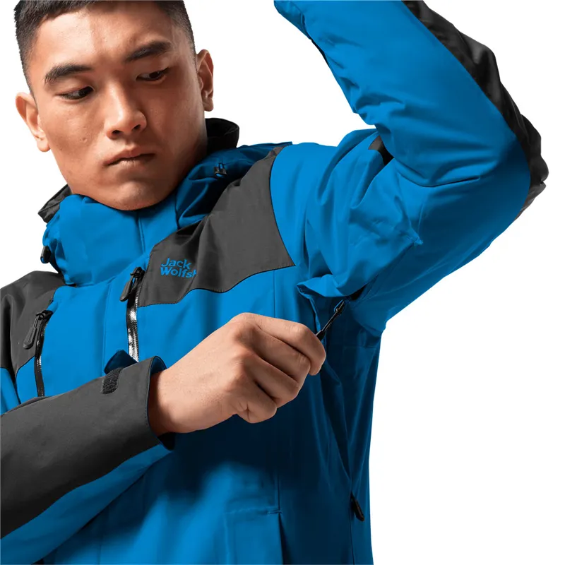 Jack Wolfskin Mens Jasper 3-in-1 Jacket - Blue Pacific-5