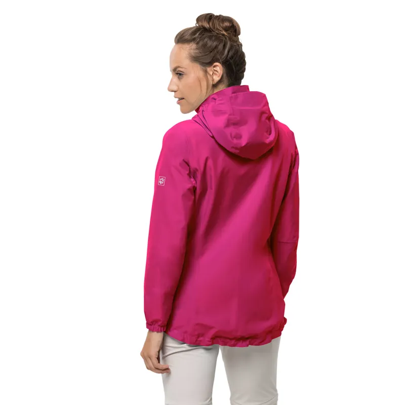 Jack Wolfskin Womens Stormy Point Jacket - Pink Peony-2