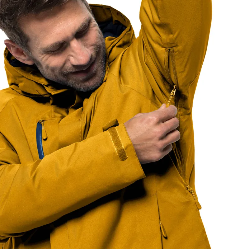 Jack Wolfskin Mens Troposphere Jacket - Golden Yellow-4