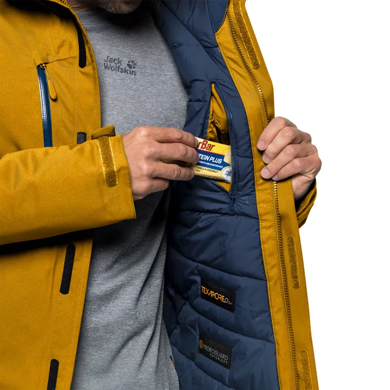 Jack Wolfskin Mens Troposphere Jacket - Golden Yellow-5
