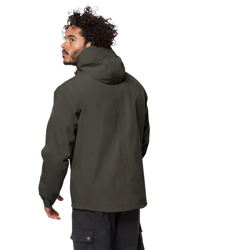 Jack Wolfskin Mens Winter Rain Jacket - Dark Moss-2
