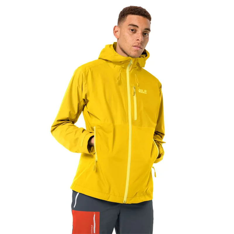 Jack Wolfskin Mens Eagle Peak Jacket - Dark Sulphur-1