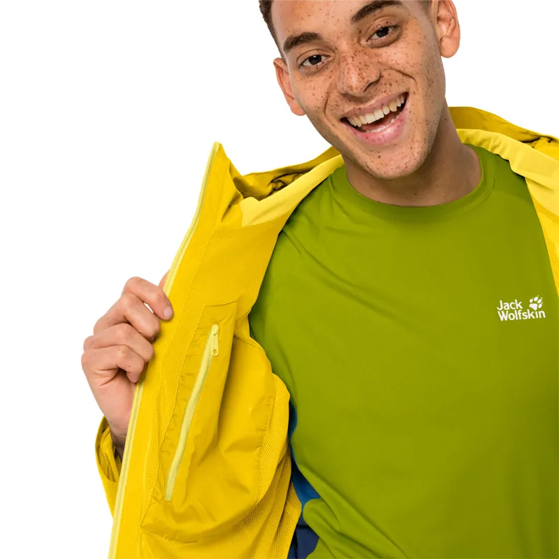 Jack Wolfskin Mens Eagle Peak Jacket - Dark Sulphur-3