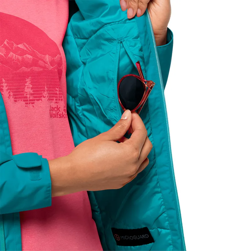 Jack Wolfskin Womens Frosty Morning Jacket - Dark Cyan-3