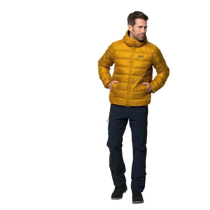 Jack Wolfskin Mens Helium Down Jacket Golden Yellow