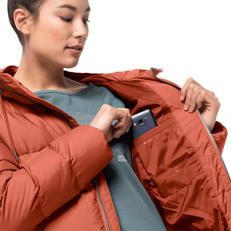 Jack Wolfskin Womens Crystal Palace Coat - Saffron Orange-2