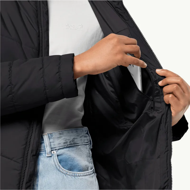 Jack Wolfskin Women's North York Coat - Black-3