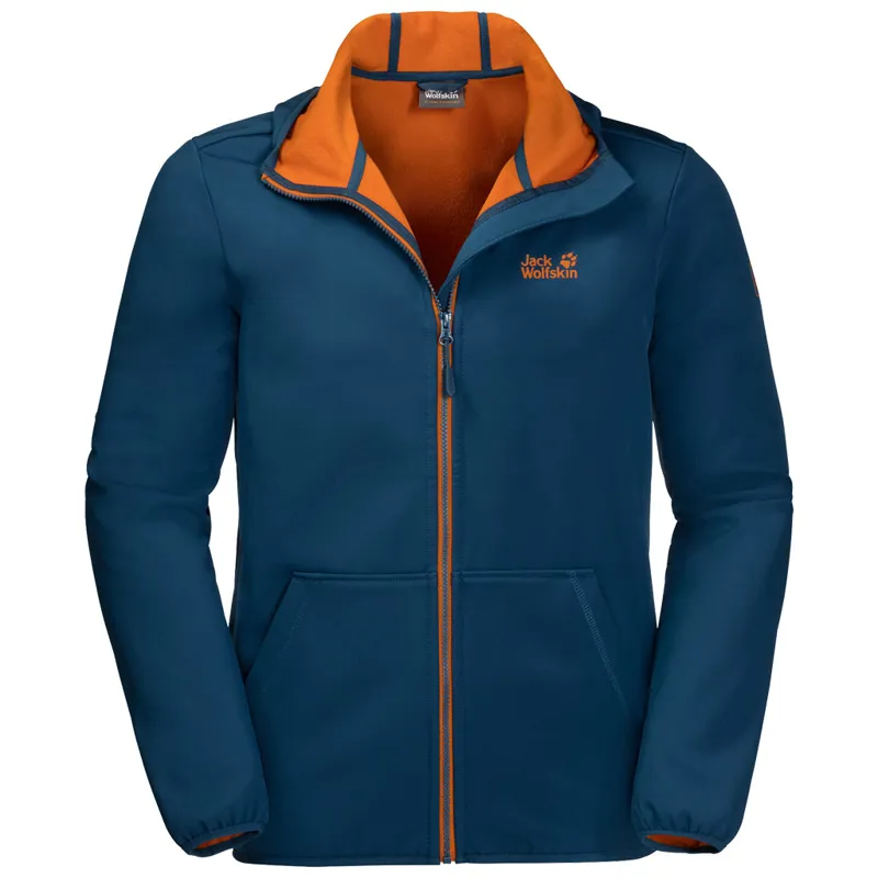 Jack Wolfskin Mens Essential Peak Jacket Poseidon Blue