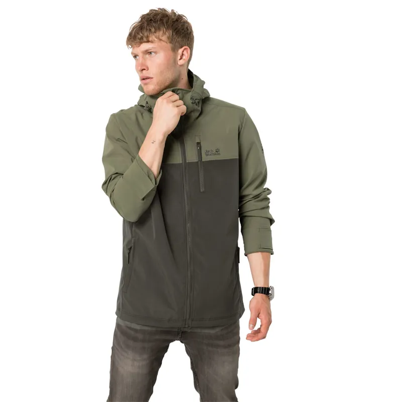 Jack Wolfskin Mens Desert Wind Jacket - Dark Moss-2