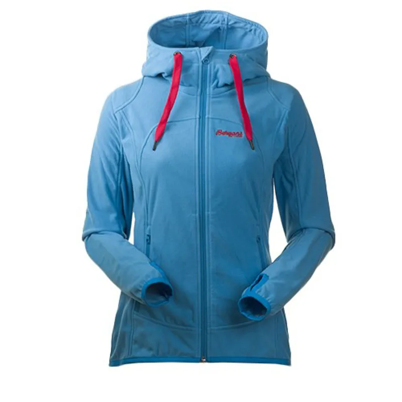 Bergans Womens Sandoya Jacket - Bright Sea Blue/ Hot Red
