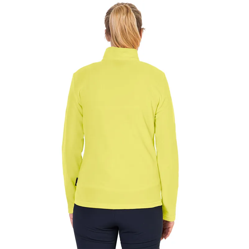 Jack Wolfskin Womens Gecko Fleece Jumper - Lemon-2