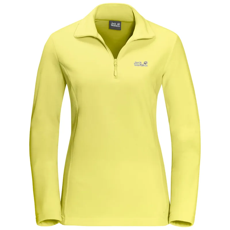 Jack Wolfskin Womens Gecko Fleece Jumper - Lemon