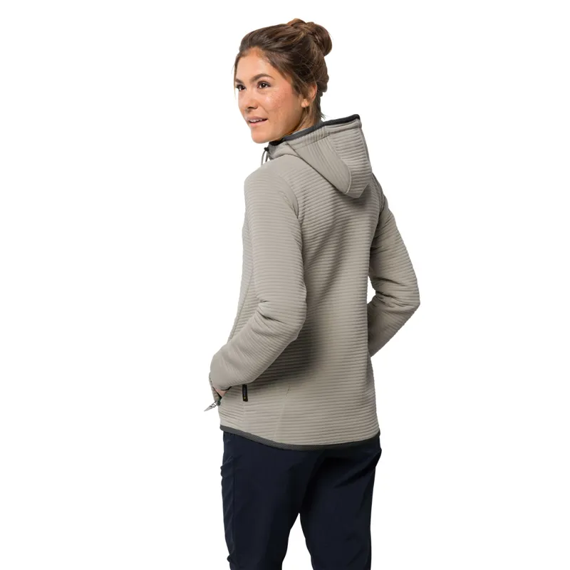 Jack Wolfskin Womens Modesto Hooded Jacket - Dusty Grey-2