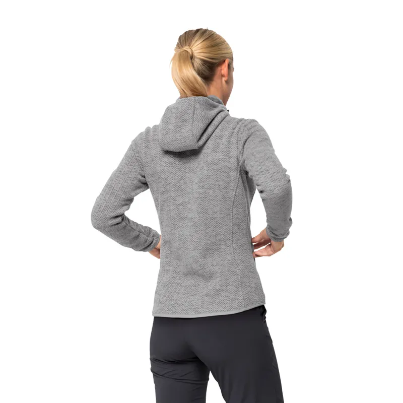 Jack Wolfskin Womens Patan Hooded Jacket Grey Haze