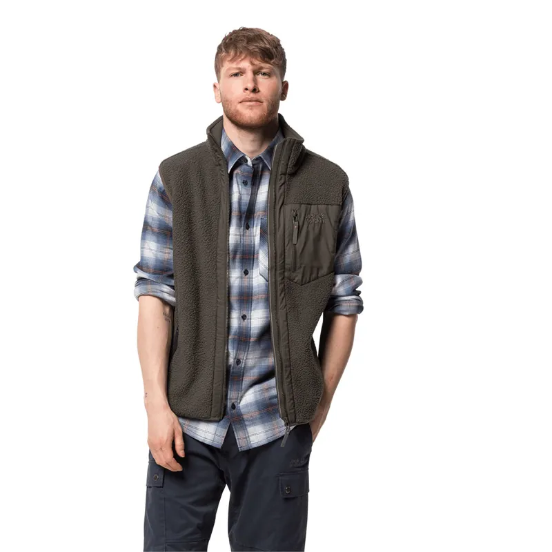 Jack Wolfskin Mens Kingsway Vest - Brownstone-1