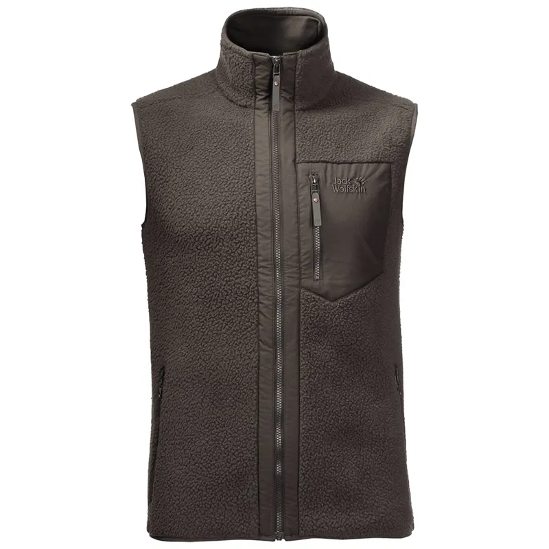 Jack Wolfskin Mens Kingsway Vest - Brownstone