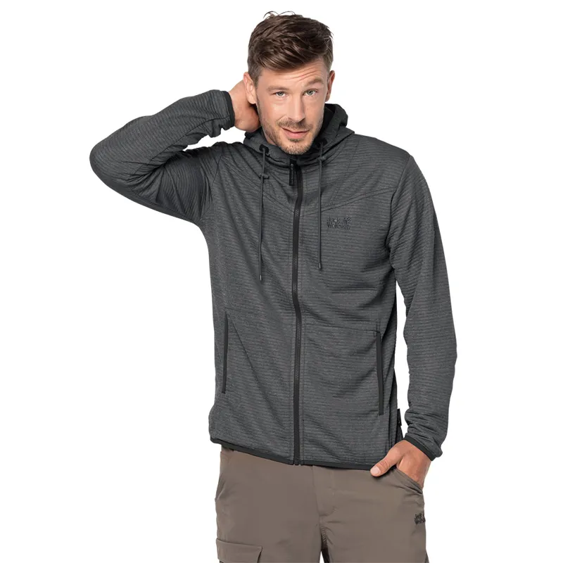 Jack Wolfskin Mens Tongari Hooded Jacket - Phantom-1