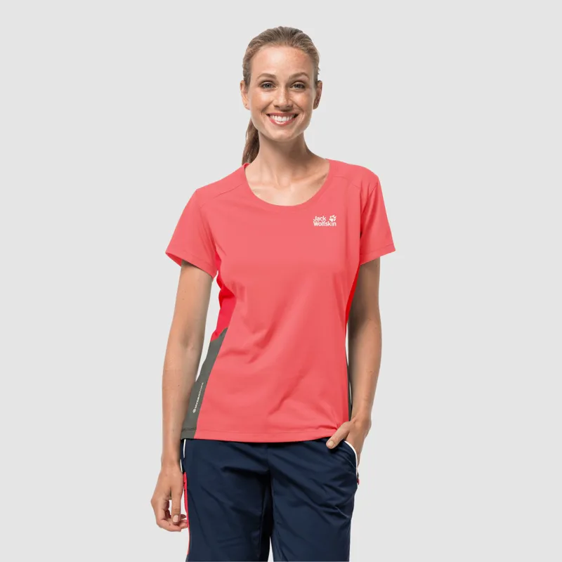 Jack Wolfskin Women\'s Narrows T - Desert Rose | Sport-T-Shirts