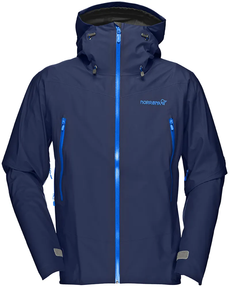 Norrona Mens Falketind Gore Tex Jacket Ocean Swell