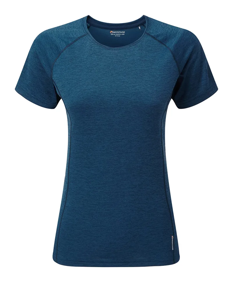Montane Womens Dart T-Shirt - Narwhal Blue