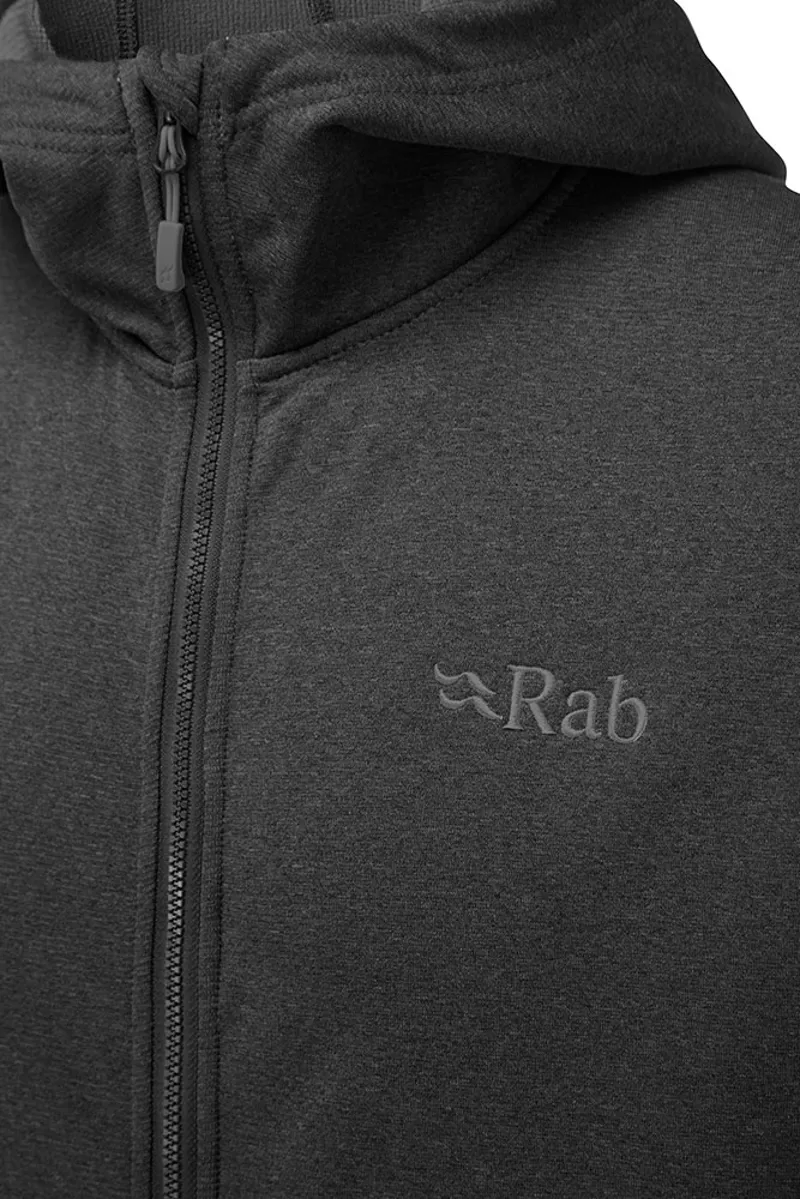 Rab Men's Geon Hoody - Black/Steel Marl-3
