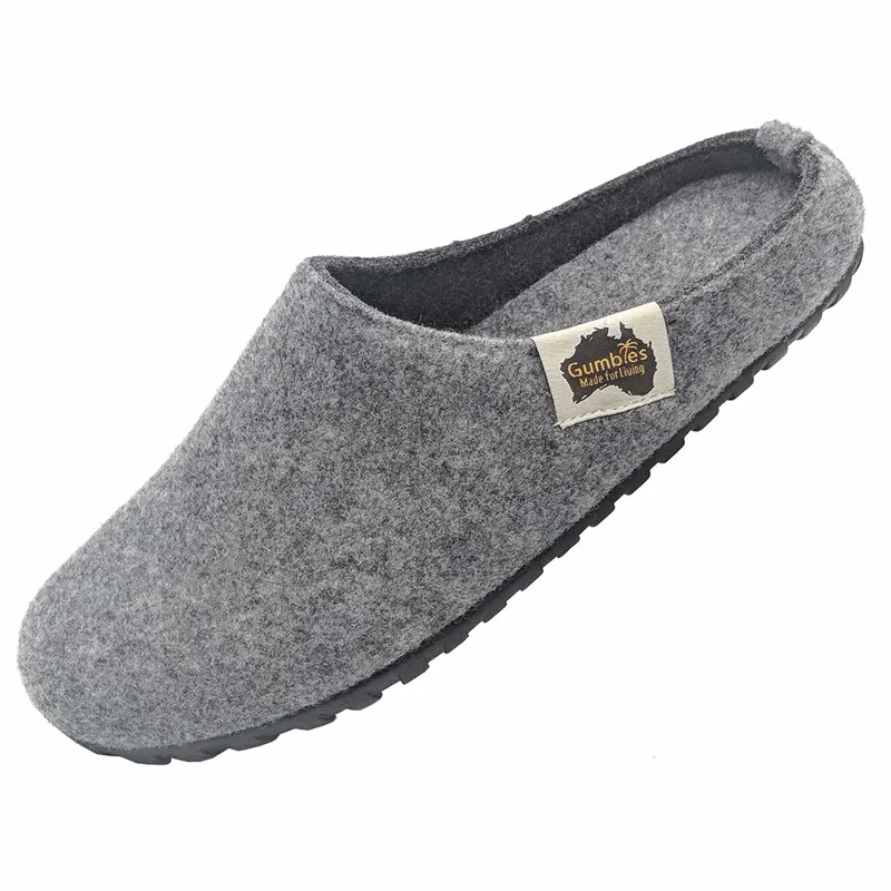 Gumbies Men's Outback Slipper - Grey/Charcoal