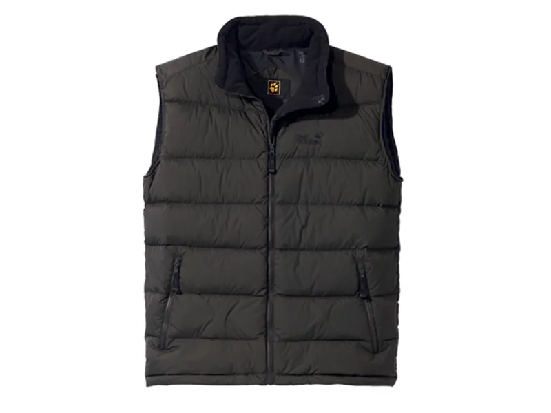 Jack Wolfskin Mens Lhotse Vest - Olive Brown