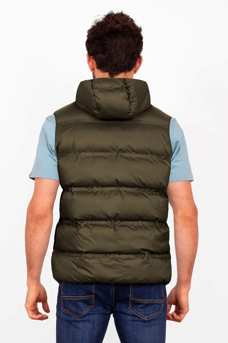 Brakeburn Men's Hooded Gilet - Green-1