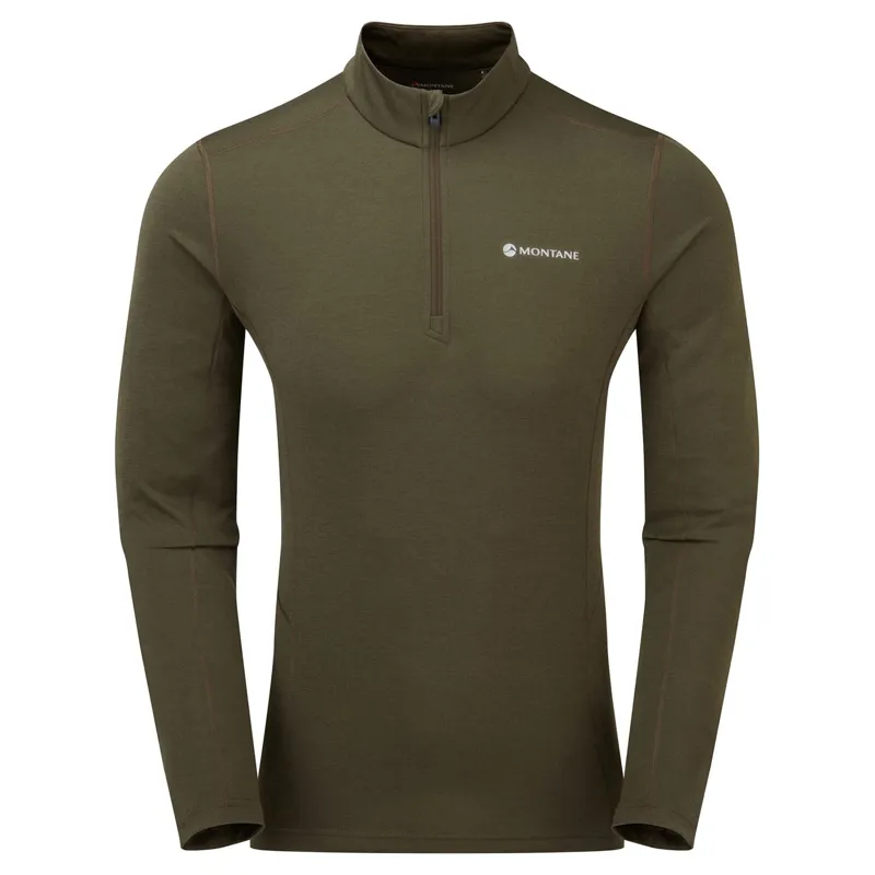 Montane Men's Dart Zip-Neck - Kelp Green