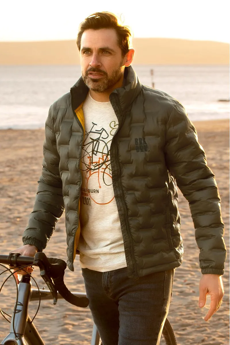 Brakeburn Men's Puffer Jacket - Khaki -4