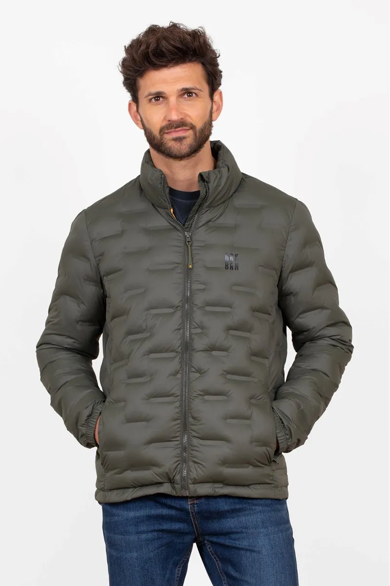 Brakeburn Men's Puffer Jacket - Khaki 