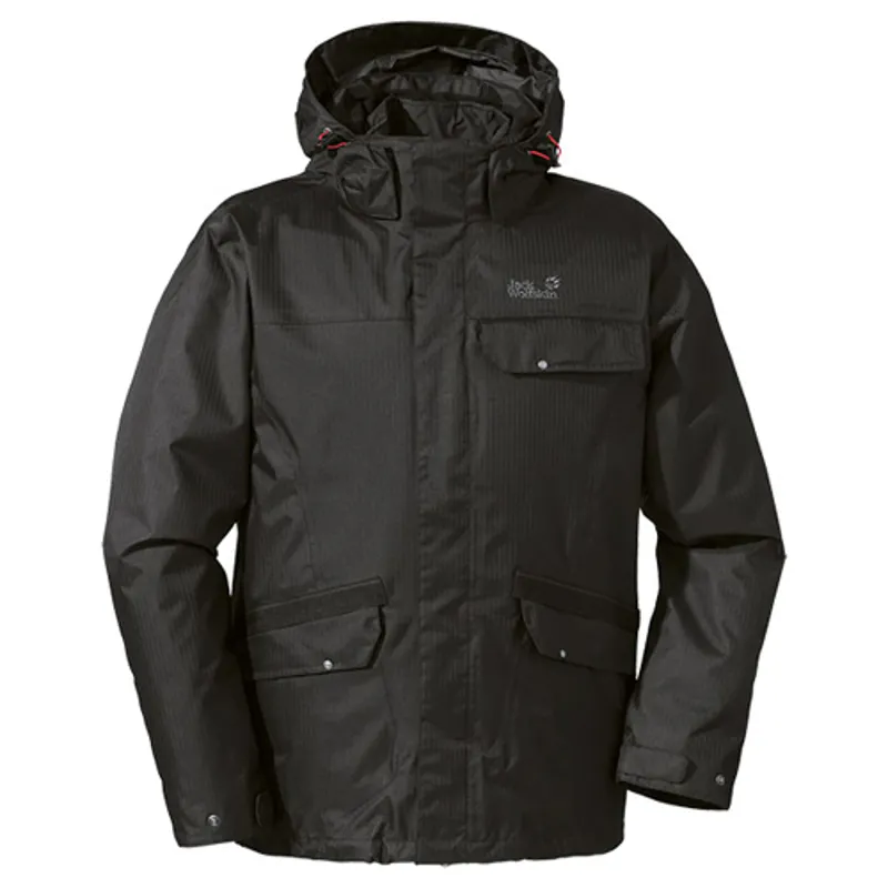 Jack Wolfskin Mens Portland Parka - Black