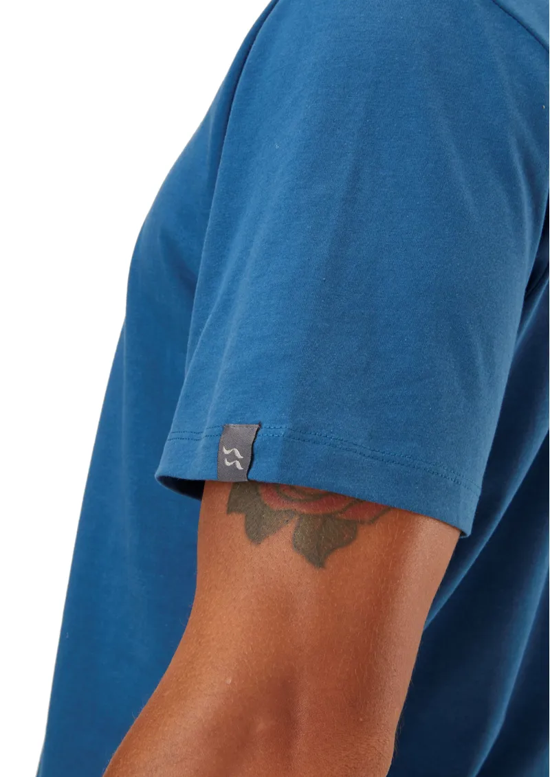 Rab Men's Stance Sketch Organic Cotton Tee - Denim -3