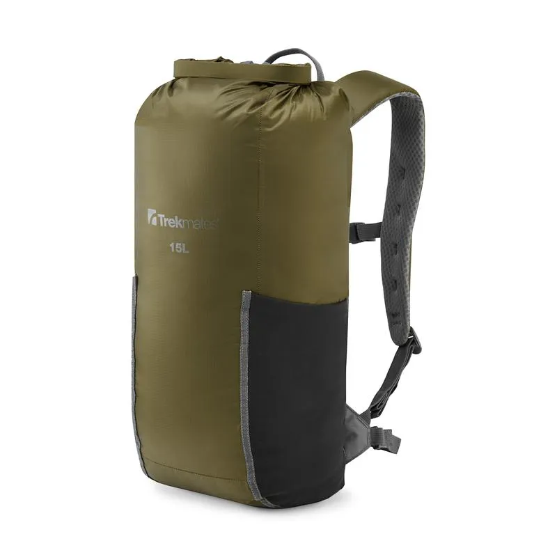 Trekmates Dry Pack 15L - Dark Olive-1