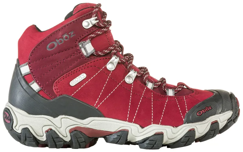 Oboz Womens Bridger Mid B DRY Wide Fit Rio Red