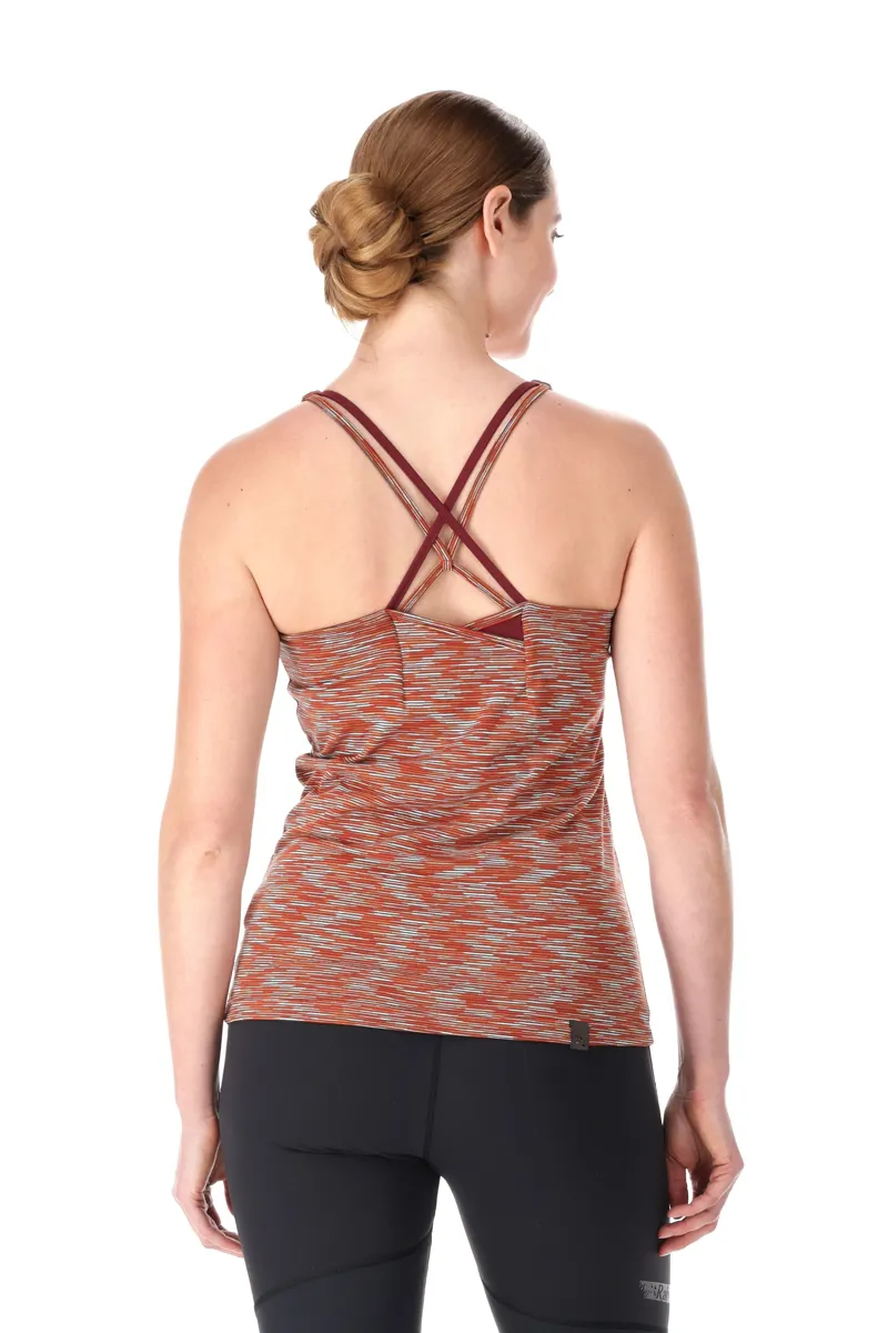 Rab Women s Lineal Tank Red Grapefruit